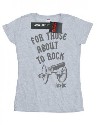 Damen/Damen für alle, die Cannon-Baumwoll-T-Shirt rocken möchten