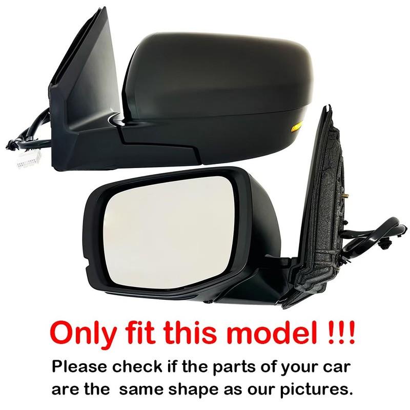 Car Upgrade Carbon Fiber Glossy Black Door Mirror Cover For Honda Pilot -2025 Honda Passport 2026 Cars Accessories
