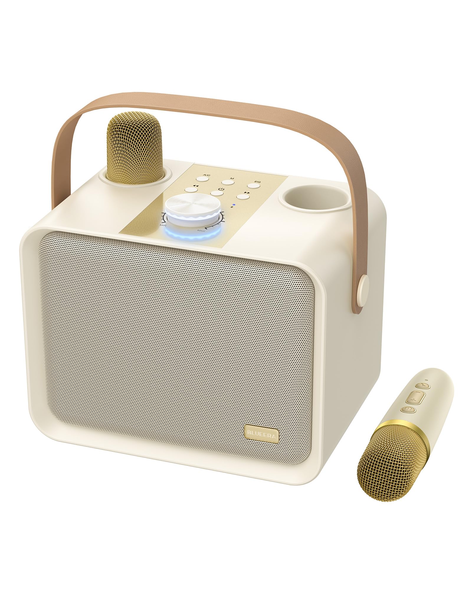 

Blueera Home Karaoke Set with BT Microphones, 2 Wireless Karaoke Speakers, 8-12 Hours of Continuous Music Playback, Ideal for Home Parties, Outdoor