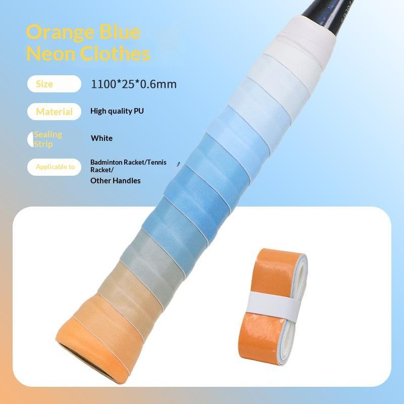 Gradient Color Badminton Racket Overgrip Elastic Non Slip Sweat Absorbent For Daily Training Casual Players A