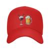 Men Women Santa Wine Glass Christmas Beer Hat Leisure  Baseball Caps Adjustable Casual Wear