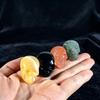 Natural Stone and Gemstones. Small Carved Skulls. Exquisite Small Crystal Skulls. Home Decorations.