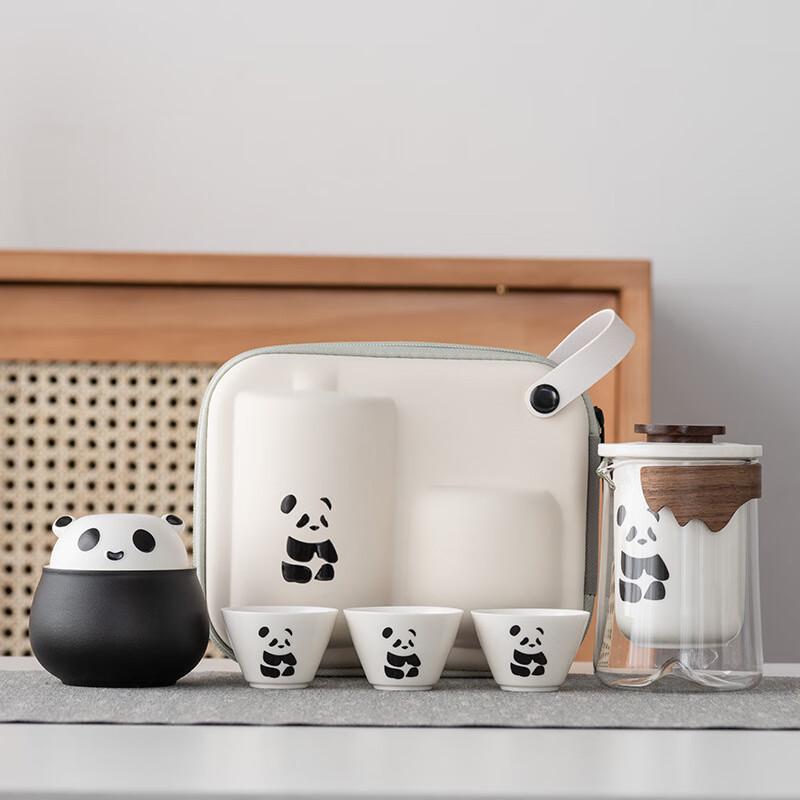 Panda Kung Fu Portable Travel Tea Set