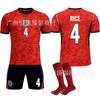 A2627 World Cup England Away Kane No. 9 Jersey 4 Rice 11 Foden 20 Palmer Football Jersey
