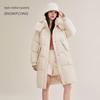 Women's Stylish Hooded Mid-Length Thickened Down Jacket