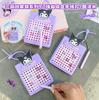 90 Billes Plateau à Dessin Magnétique Porte-clés Puzzle Jouet Anti-stress Pendentif Sac d'école Cadeau d'anniversaire