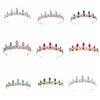 Water Drop Shape Bridal Crown Zinc Zinc Alloy Diadem Headwear Decorations Headband Wedding Tiaras  Birthday