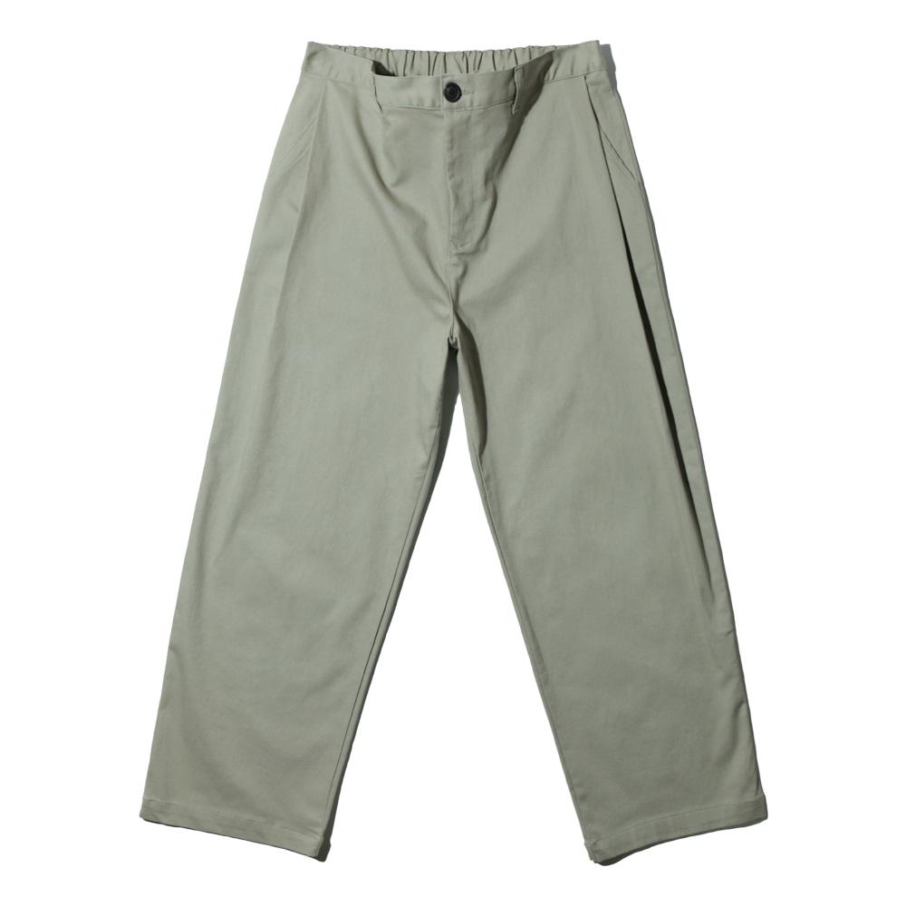 ALVINCLO [De Luxe] Single-Pleat Wide Elastic Waist Pants Dlx1248 (3 Colors)