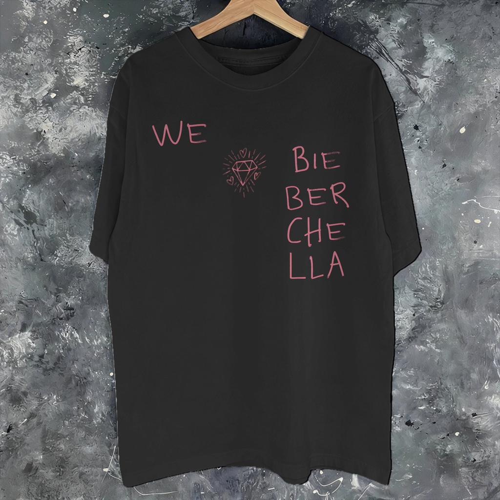 Justin Biebers Coachella Bieberchella Konzert 2026 Zubehör Unisex Damen T-Shirt Baumwoll-T-Shirt Mode-T-Shirt Kleidung