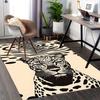 1pc Anime Cartoon Jaguar Print Office Chair Mat - Non-Slip Carpet for Home Decor, Suitable for All Seasons.A040
