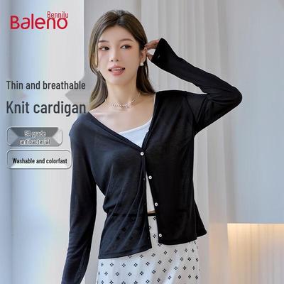 Baleno Damen Dünne V-Ausschnitt Strickjacke