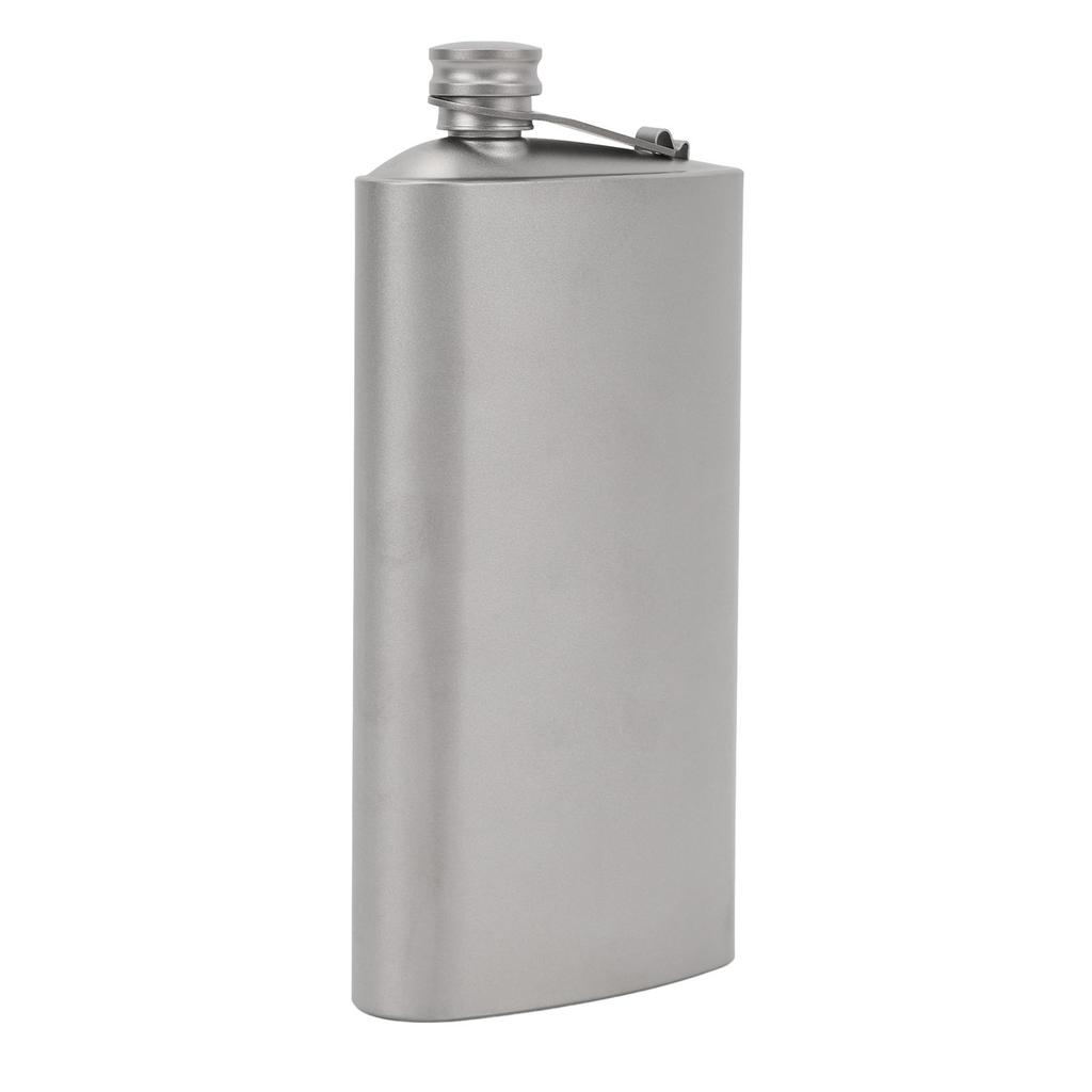 Piersiówka z szczelną pokrywką zapobiegającą wyciekom i zgubieniu, przenośna tytanowa piersiówka do bezpiecznego picia whisky 250 ml