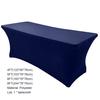 Table Cover Solid Color Stretchable Polyester Banquet Events Desk Cloth for Wedding