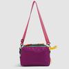 Color Block Crossbody Bag with Mountain Print Design Lightweight Shoulder Bag for Outdoor and Daily Use