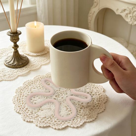 Silicone Heat Resistant Hot Pads Reusable Non-Slip Hangable Coasters for Cups Pots Plates Wear-resistant
