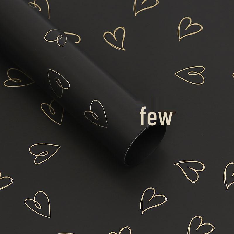 Çiçekçiler İçin Su Geçirmez Cynthia Kalp Yaka Baskılı Taze Çiçek Buketi Ambalaj Kağıdı