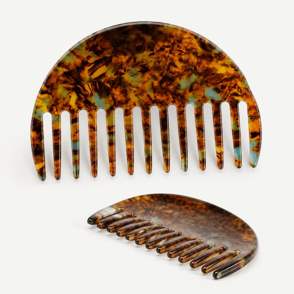 Acetate Hair Styling Combs Half-Round Grooming Comb Salon Hair Styling Tool