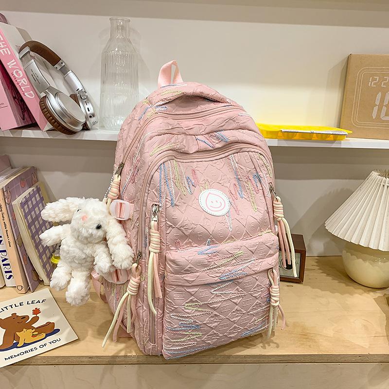 Korean Version of The Sen Series Large Capacity Backpack High School Students Fashionable Lightweight Backpack