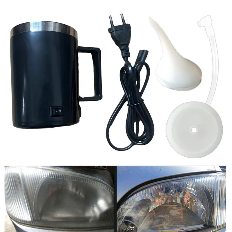 Heating Atomizing Cup Car Headlight Glass Polis H Repair Tool Automobile Headlight Restoration Kits Headlamp Restore Atomizer