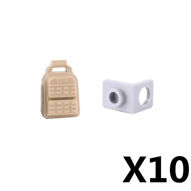 MOC Military Modern Weapon Accessories Building Blocks Character Backpacks Helmets Vests Armors Night Vision Devices Bricks Toy