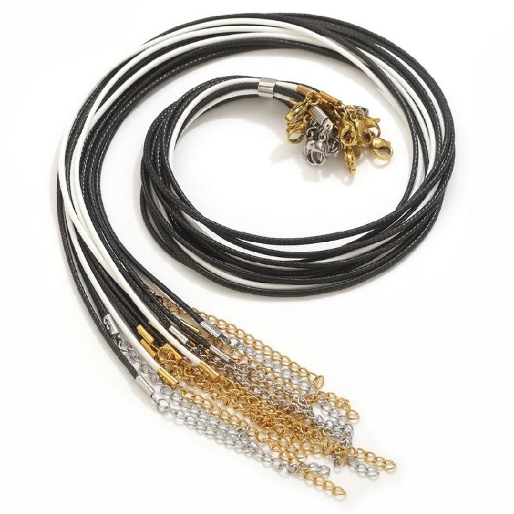 Fashionable Stainless Steel Necklace Cord Handcraft Flexible Length for Fashion Enthusiasts