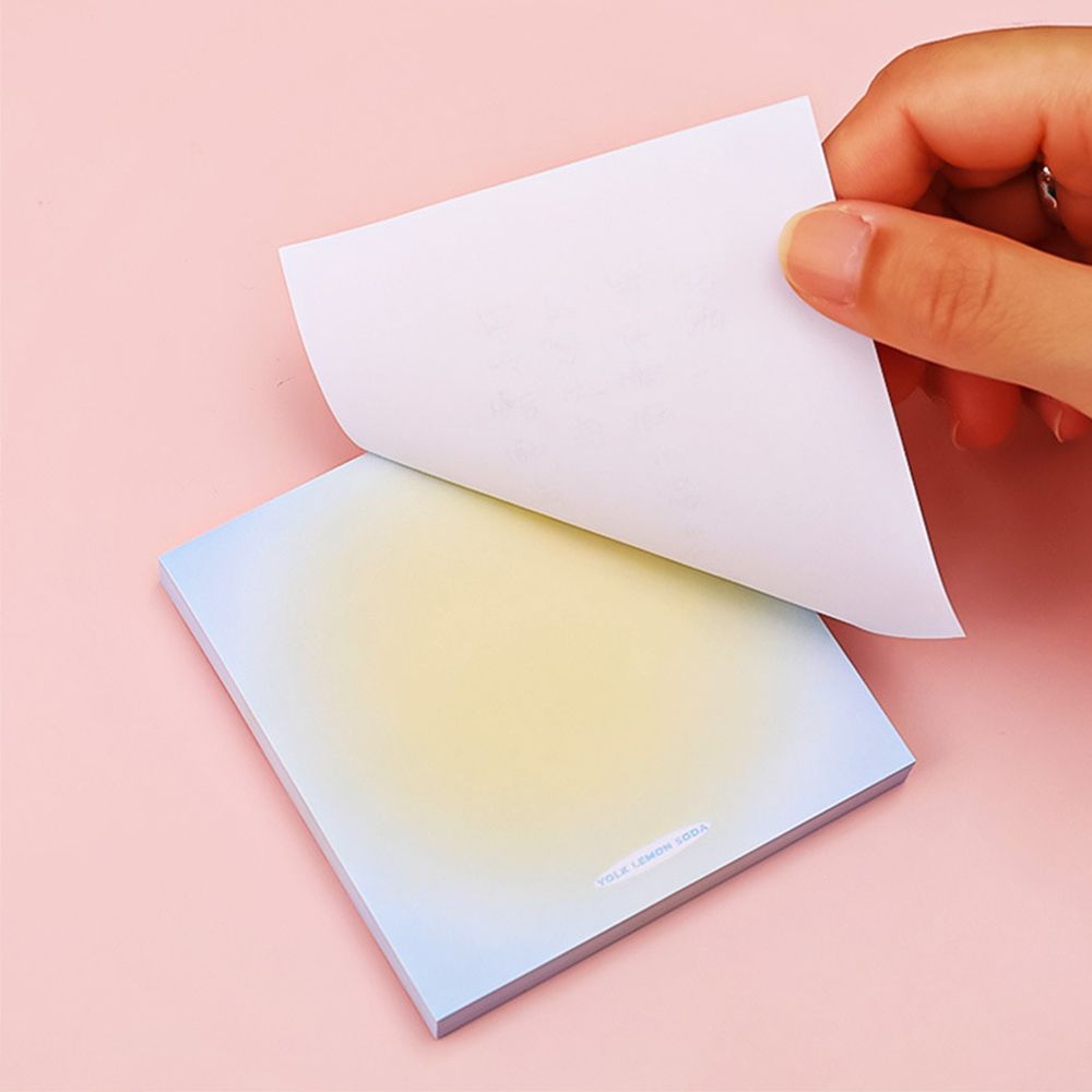 Paper Scrapbooking School Office Supply Notebook Gradient Color Memo Pads Sticky Notes Bookmark