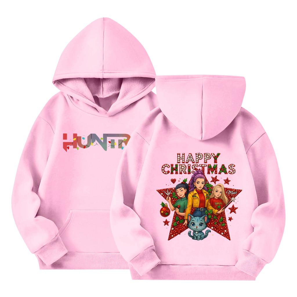 Children's Long-sleeved Loose Pullover Letter-printed Hooded Sweatshirt