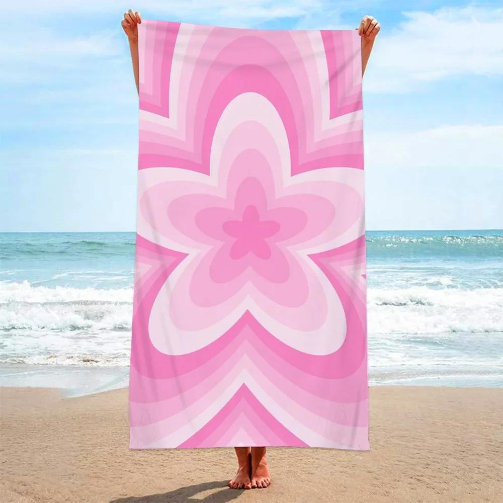 Abstract 3D Geruit Mooie Strandlaken Zandloos Badlaken Zomer Badjassen toalla tumbona voor Man Vrouw