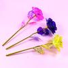 24K Gold Foil Seven-Color Iridescent Rose - Romantic Valentine's Day, Birthday Gift for Wife or Girlfriend