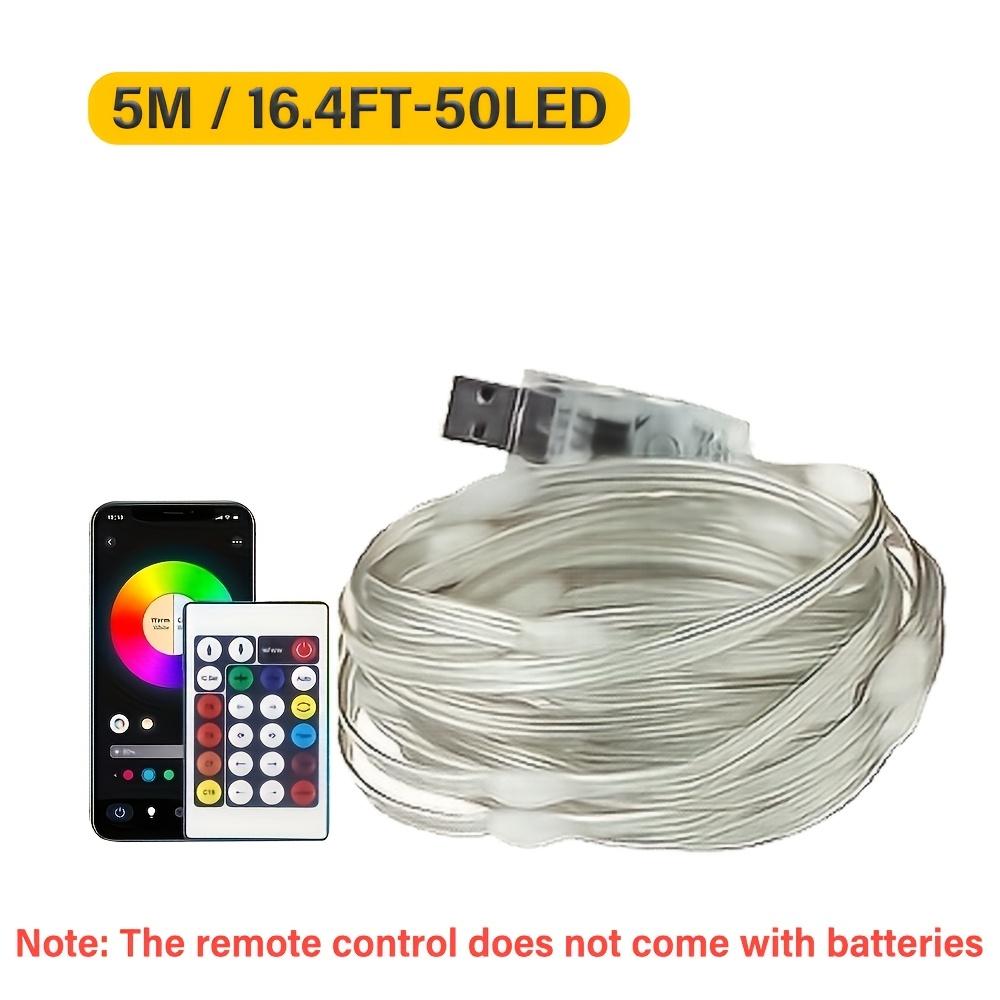 

Умная гирлянда на USB, уличная гирлянда с приложением и пультом дистанционного управления для украшения рождественской елки