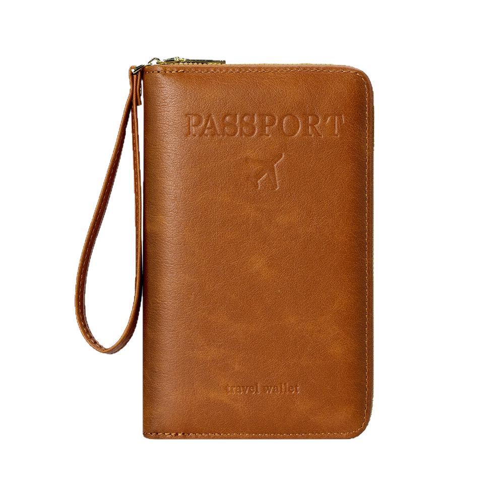 2025 RFID Zippered Travel Passport and Ticket Organizer Anti-theft Bag