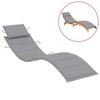 Day and Night - Day and Night Gray Oxford Cloth Lounger Cushion 186x58x3 Cm