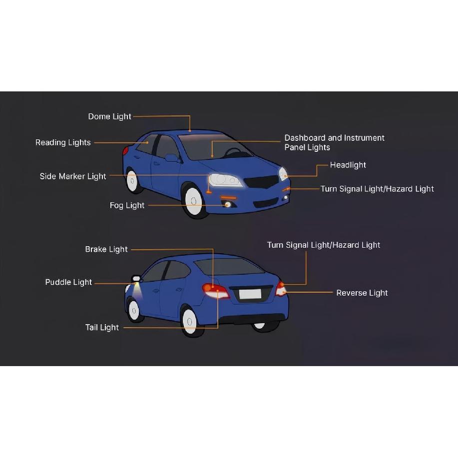 20 Pack 3157 3457 4157 Bulb Brake/Tail/Turn Signal Light/DRL(Daytime Running Lights) 3157Ll 12V P27/7W 3047 3057 4057 4114 Trailer Bulbs Fit For F150
