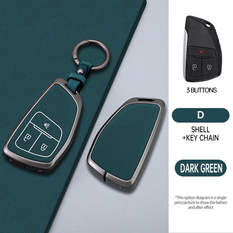 3/4/5/6 Buttons Auto Key Fob Cover Case Fit For Chevrolet Tahoe Suburban Fit For Gmc Yukon Fit For Buick Envision S Plus Avenir Metal Housing