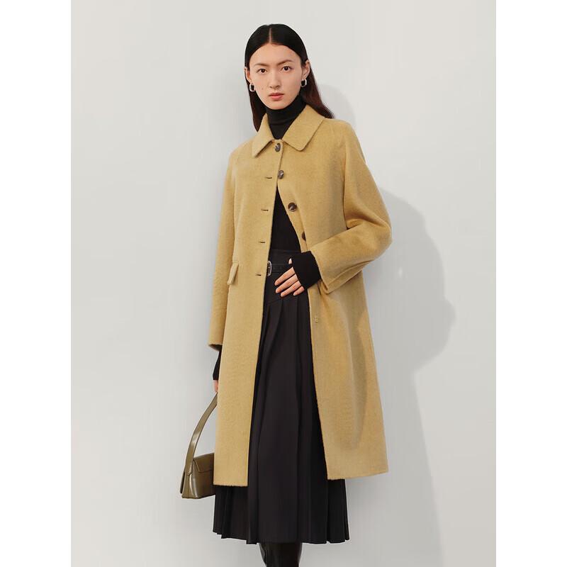 JUZI ANNACAU Women's Wool Double-faced Long Winter Coat