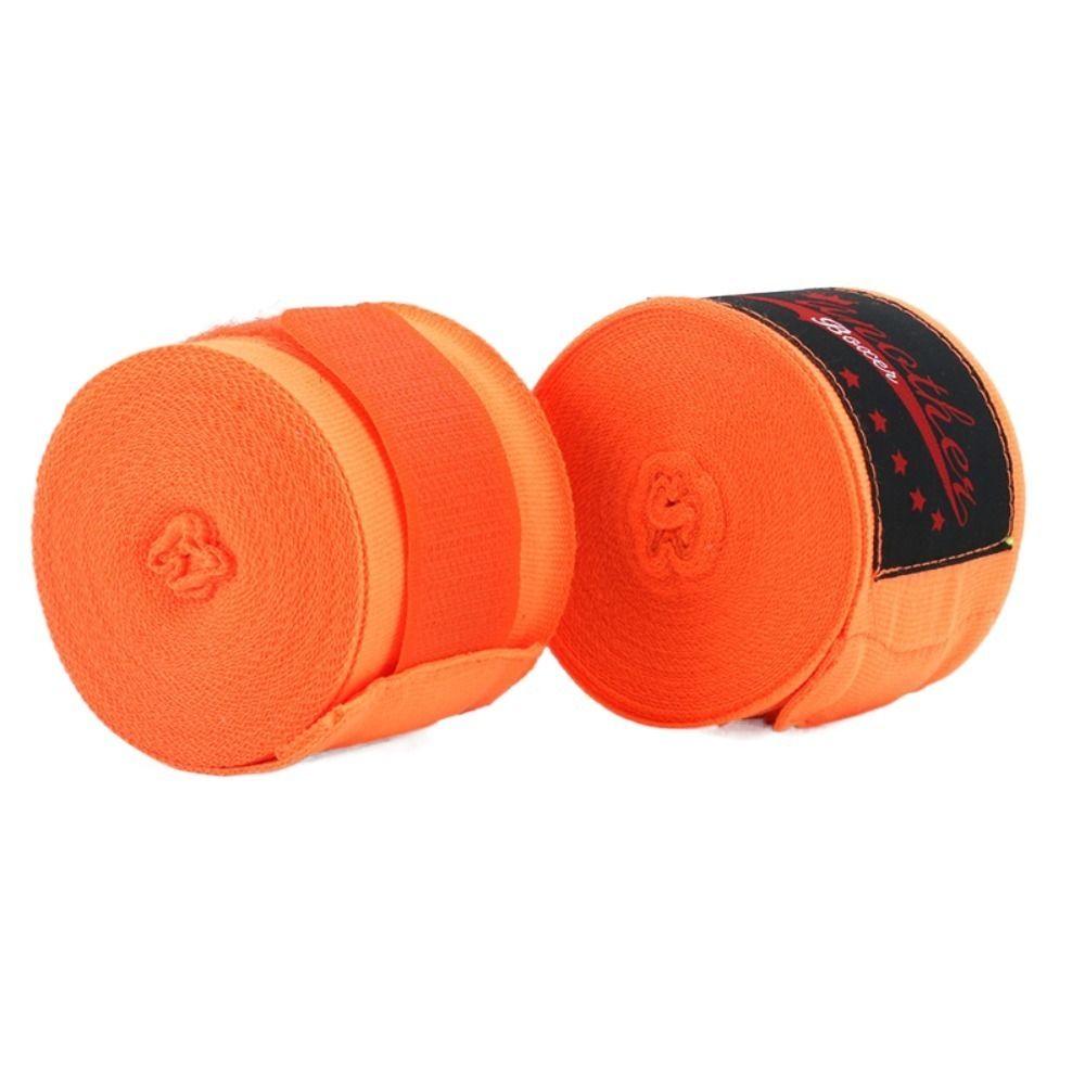 

2 Rolls Boxing Straps 5M Boxing Bandages Wrapped Boxing Accessories Hand Guards Straps Thai Boxing оранжевый
