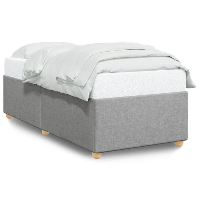 VidaXL Bed Frames Without Mattress Light Grey 100x200 Cm Fabric 3284708