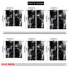 2D Flat Printing 2Pcs Black Motorcycle Rider Curtain Gray Skull And Mist Curtain Extreme Sport For Bedroom Living Room And