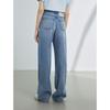 Langzi Retro High-Waist Straight-Leg Jeans