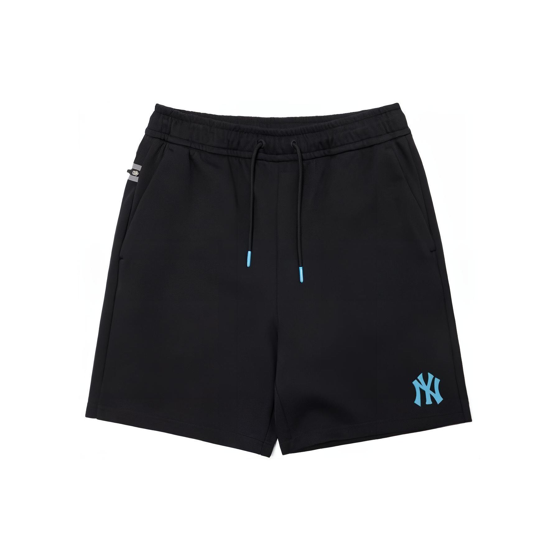 MLB Basic Logo Kordelzug Sportliche Freizeitshorts Unisex Shorts Schwarz 3ASPA0123-50BKS XS black