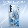 Blue Butterfly Hot-selling Exquisite Beautiful  PhoneCase Glass PhoneCase for Samsung Galaxy S26 S25 S24 S23 S22 FE Ultra Plus