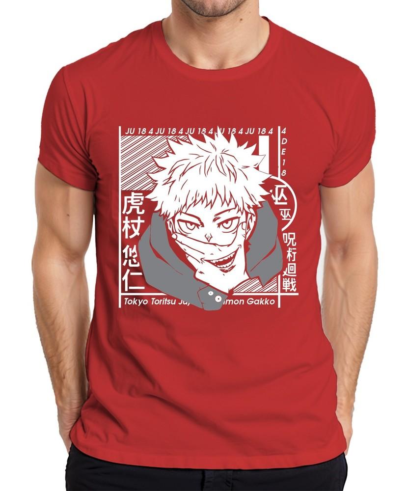 Jujutsu Kaisen Itadori Yuji Anime Unisexga Fan Gift Cosplay Unisexs Tshirt