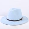 Popular European and American classic simple flat-brimmed top hat men's and women's fashionable and elegant versatile jazz hat top hat