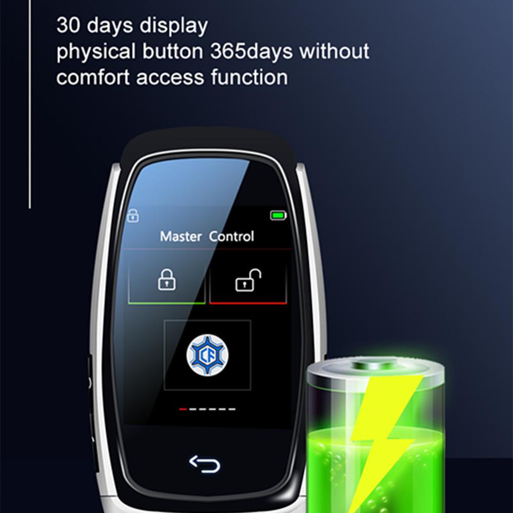 Modified Remote Smart LCD Screen Key For Car with Factory One-key Start Function