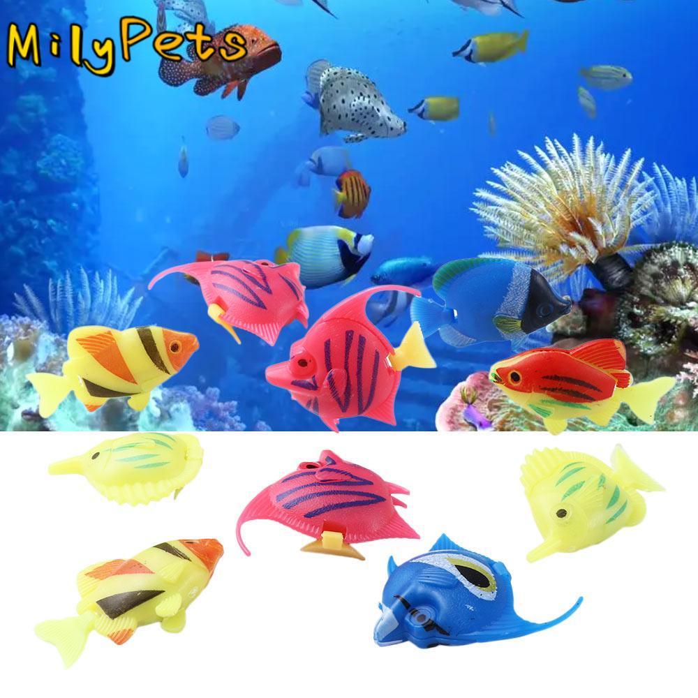 Tropical Plastic Floating Landscape Simulation Vivid Fish Tank Decoration Aquarium Ornament Artificial Fish Fake Fish