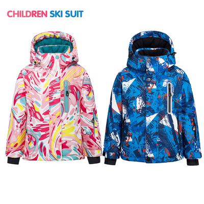 Winter-Kinder-Skianzug, Outdoor-Skijacke, winddicht, wasserdicht, verdickt