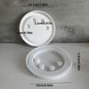 Round Resin Castes Sturdy Silicone Mold for Unique Concrete Candle Holders Accessory for Home Accent Decoration