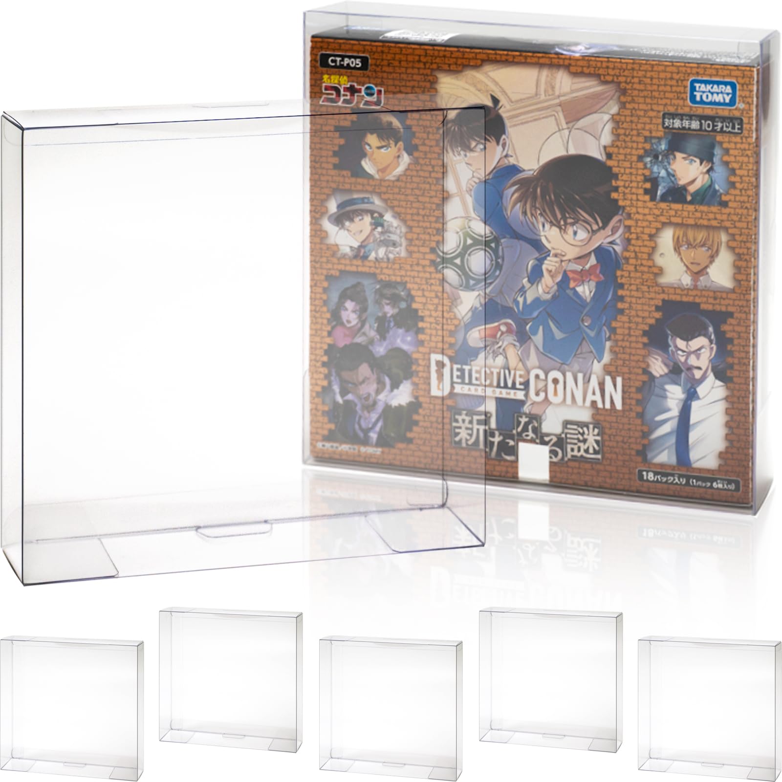 EYESRAIL x Сделано в Boxx Защитный кейс-коробка для карточек Detective Conan TCG [Разработано коллекционерами Япония] Загрузчик, Жесткий, УФ-защита, Прозрачный,