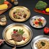 Gold Silber Speiseteller Koreanischer Speiseteller Dekorative Metalltablett Abendessen