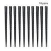 10-Pairs Fiberglass Chopsticks With Carved Reusable High Temperature Resistant Non-Slip Housewarming Gift